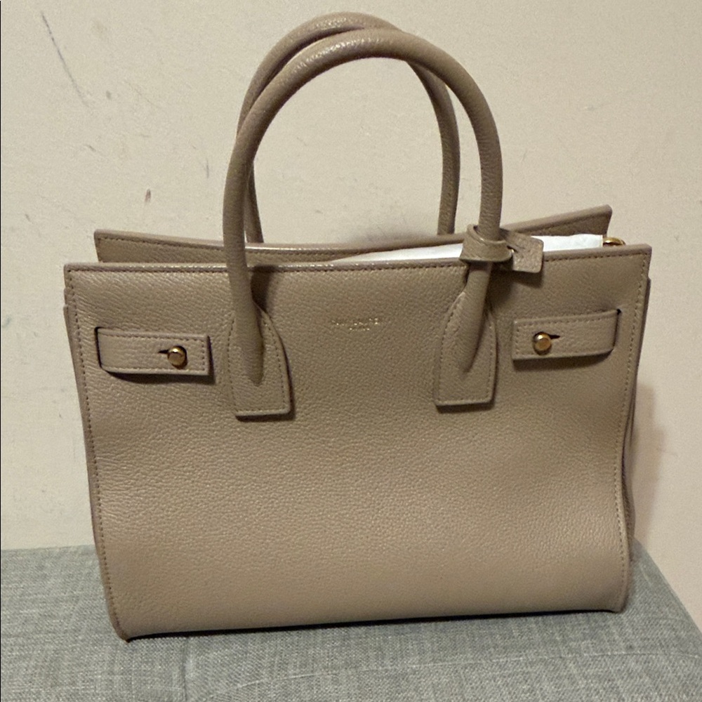 Yves Saint Laurent Beige Satchel